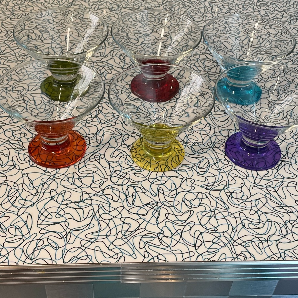 Vintage Martini / Ice Cream Dishes